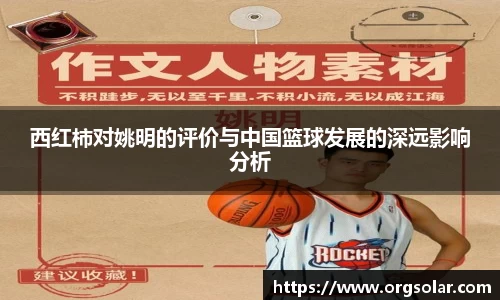 西红柿对姚明的评价与中国篮球发展的深远影响分析